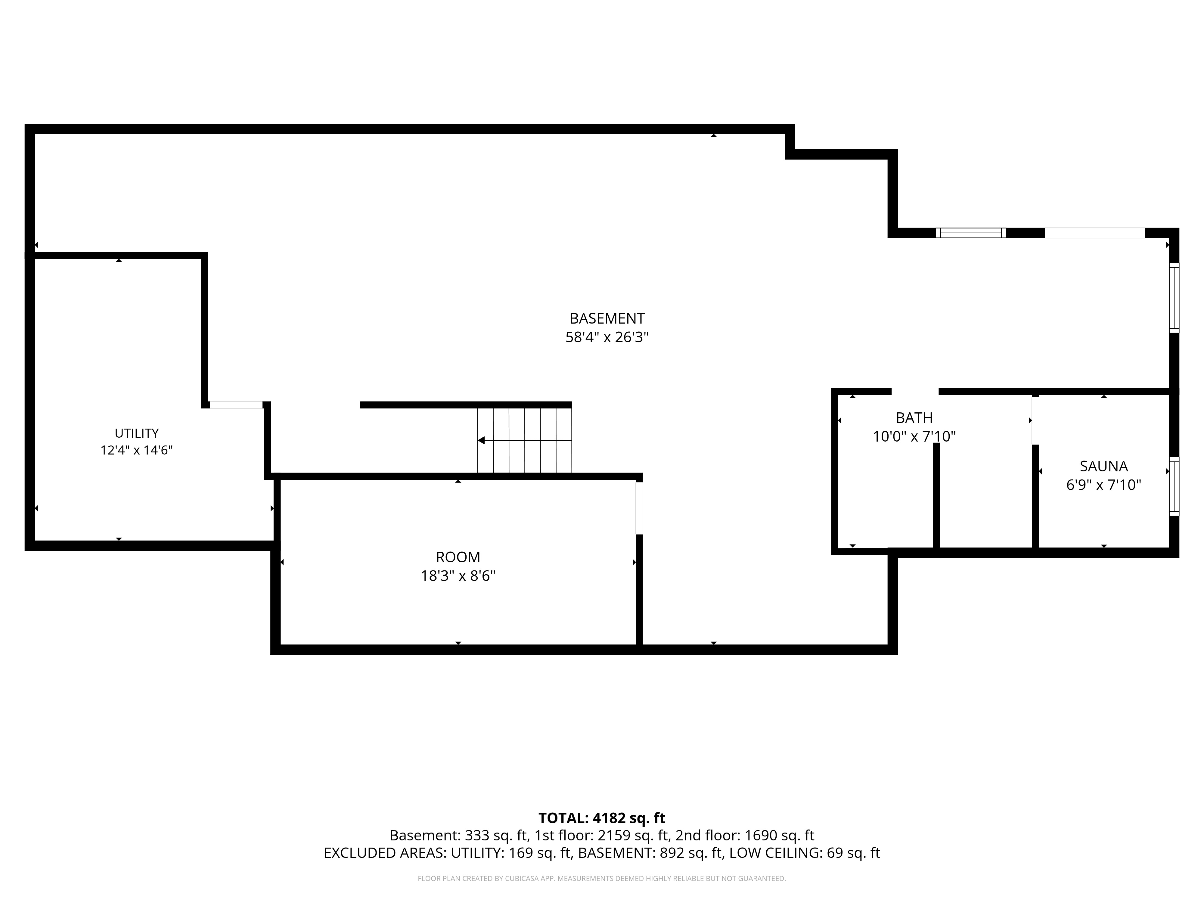 Basement floor plan